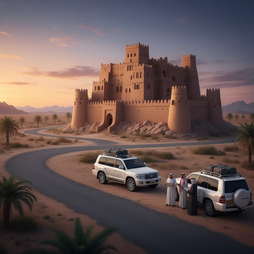 Explore Saudi Arabia's castles & fortresses with a private historical tour. Discover Al Masmak, AlUla Citadel & more in luxury 4x4s.